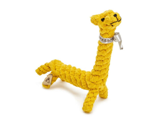 Jax & Bones Giraffe 9" Small Dog Rope Toy