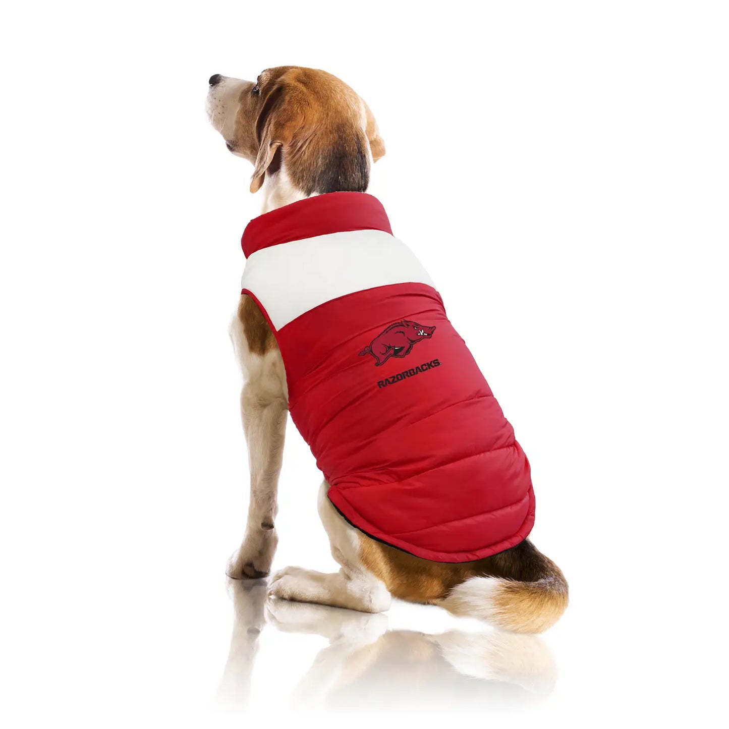 NCAA Arkansas Razorbacks Pet Parka Puffer Vest