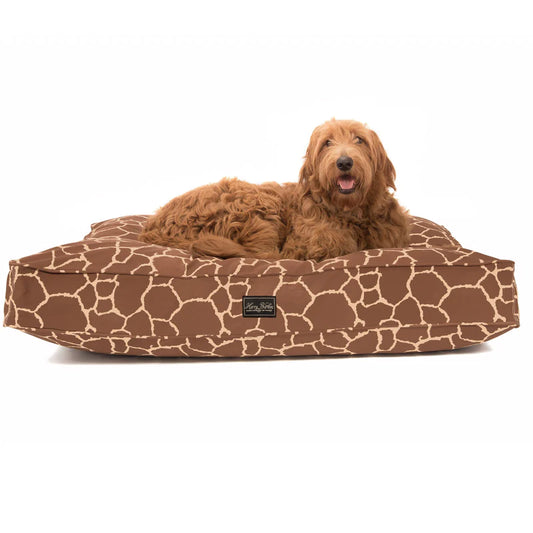 Harry Barker Giraffe Cotton Canvas Dog Bed - Small