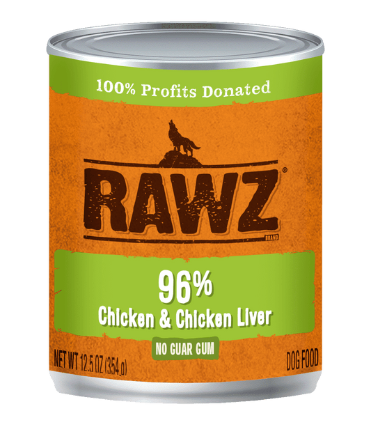 Rawz Chicken & Liver Pate Dog Can -12.5oz
