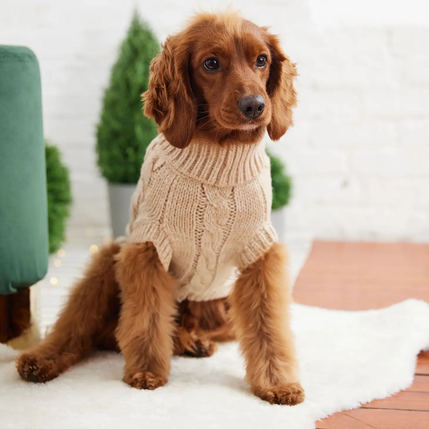 GF Pet Chalet Dog Sweater - Oatmeal