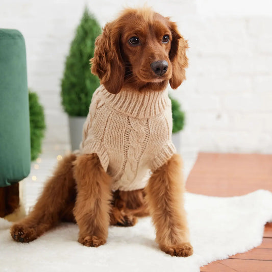 GF Pet Chalet Dog Sweater - Oatmeal