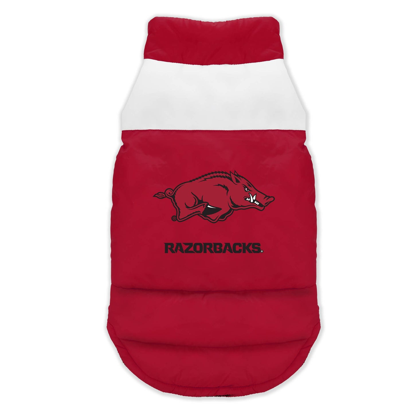 NCAA Arkansas Razorbacks Pet Parka Puffer Vest