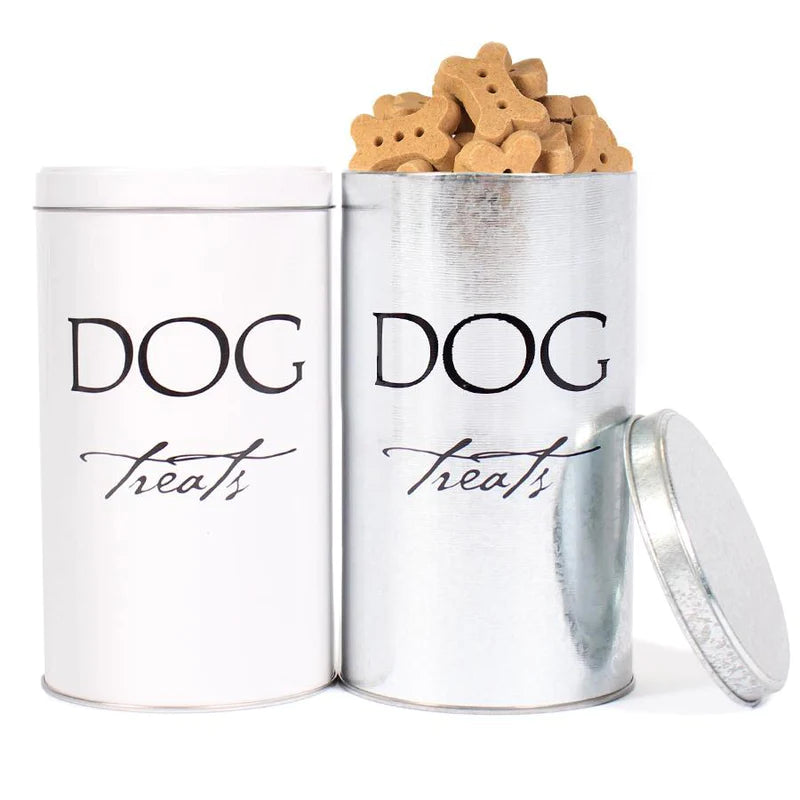Harry Barker Classic Dog Biscuit Tin - White