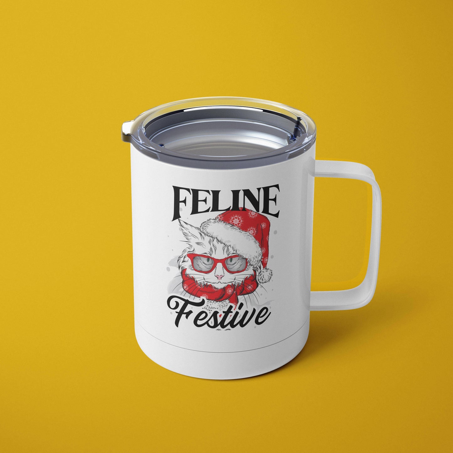 Feline Festive | Holiday Cat Mug