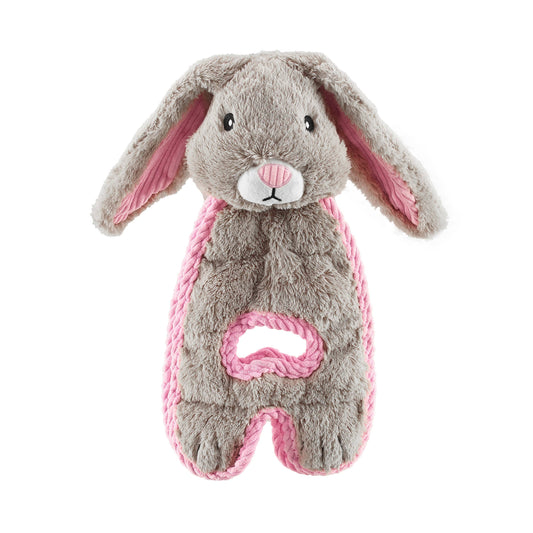 Outward Hound Cuddle Tugs Bunny Plush Squeaky Dog Toy
