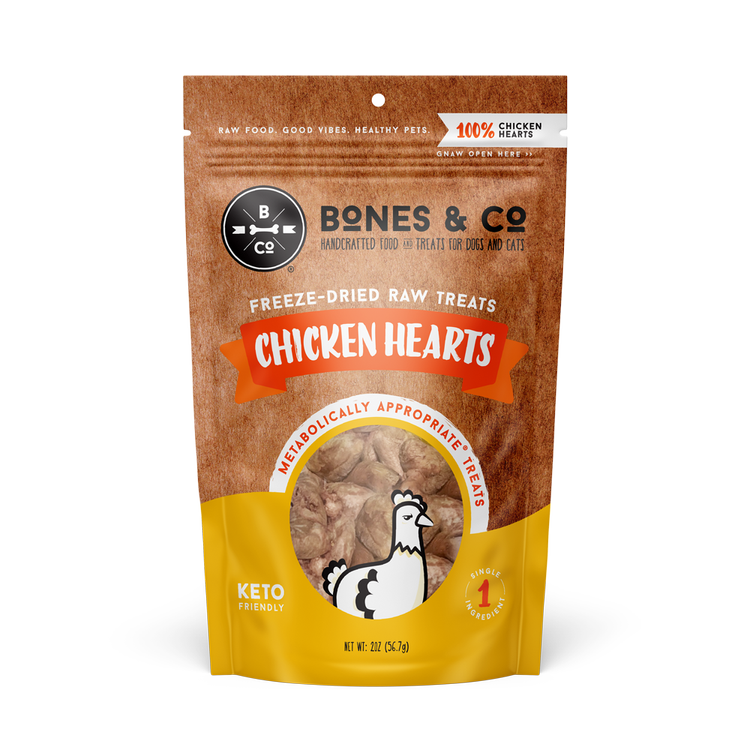 Bones & Co Freeze-Dried Chicken Hearts